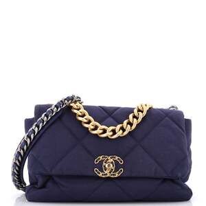 Chanel 19 Flap Bag Quilted Canvas Large #248433C48B